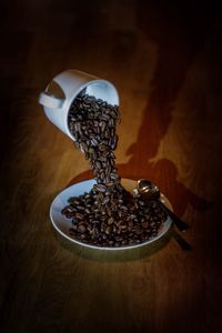 Close-up of food on table