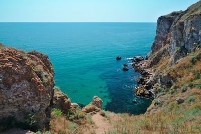 Scenic view of sea against sky