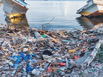 Garbage on beach