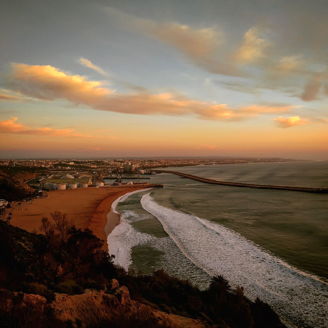 SCENIC VIEW OF RIVER DURING SUNSET