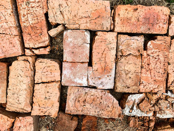 Full frame shot of stone wall