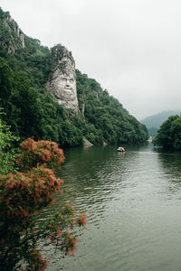 Scenic view of mountain against sky