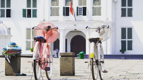 Bike at fatahillah museum, kota tua, jakarta