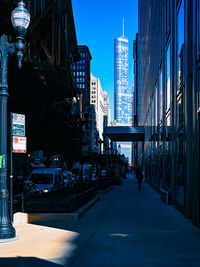 View of city street