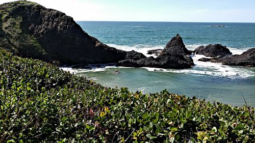 Scenic view of sea against sky