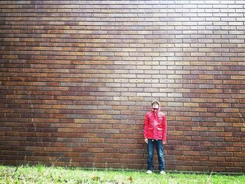 Brick wall with brick wall