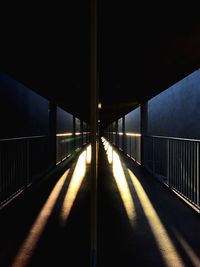 Empty footbridge