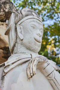 Close-up of angel statue