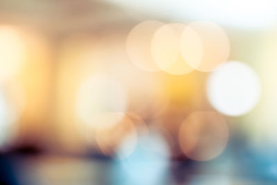 Defocused image of lights