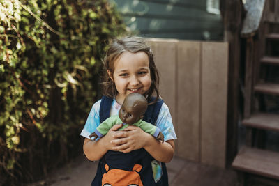 Portrait of girl smiling