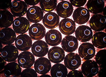 Full frame shot of bottles
