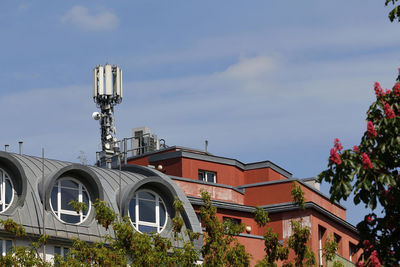 Low angle view of buildings against sky