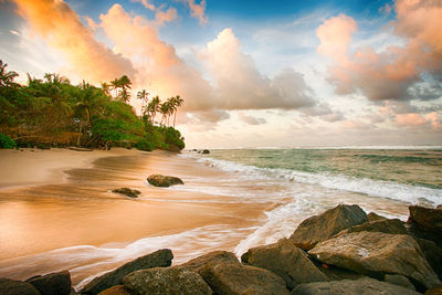 Scenic view of sea against sky