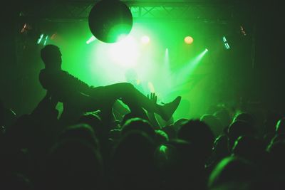 Crowd at music concert