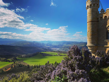 Scenic view of landscape against sky