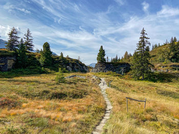 Scenic view of landscape against sky