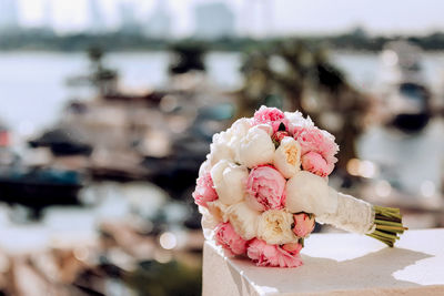 Close-up of rose bouquet