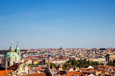 Prague bird eye view