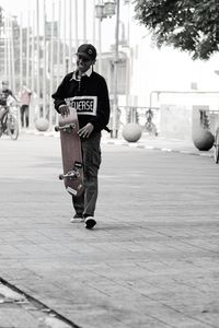 Young boy on skateboard   
