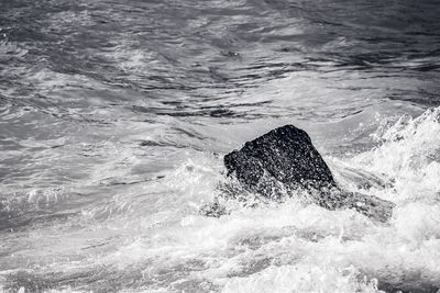 Scenic view of sea waves