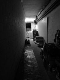 Narrow alley in house