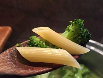 Close-up of vegetables on table