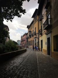 View of buildings along street