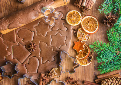 Close-up of christmas decorations