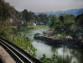 Scenic view of river against sky