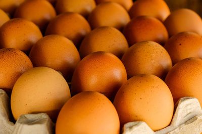 Full frame shot of eggs for sale