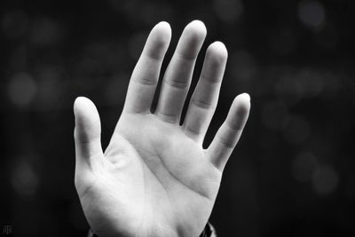 Cropped image of person hand