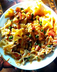 Close-up of meal served in plate