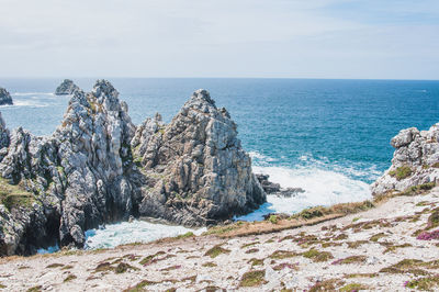 Panoramic view of sea against sky