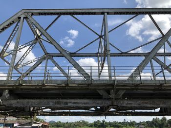 Low angle view of bridge against sky