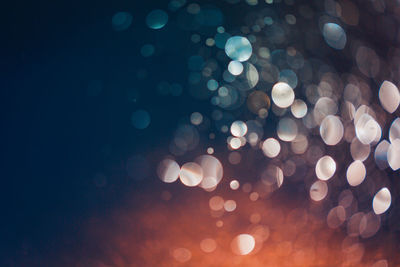 Defocused image of lights