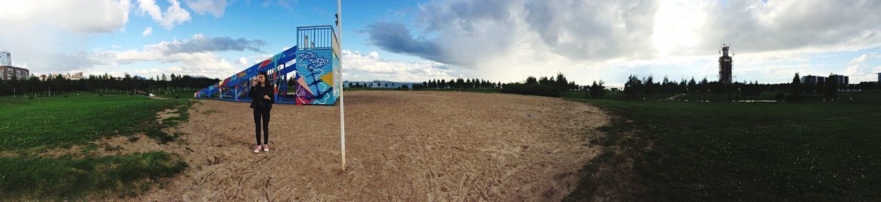 panoramic, sky, grass, cloud - sky, cloud, tranquility, day, tranquil scene, scenics, outdoors, solitude, nature, cloudy, remote, non-urban scene, vacations, countryside