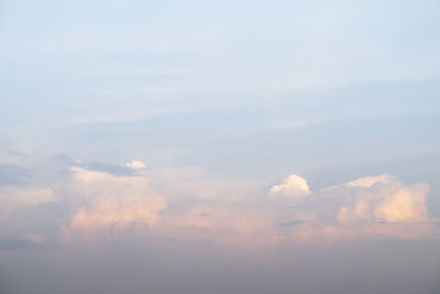 Low angle view of clouds in sky