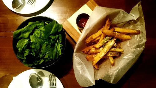 Close-up of food in plate