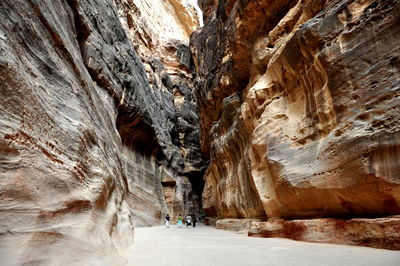 Rock formations in petra