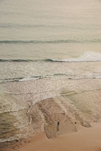 Man standing on sand