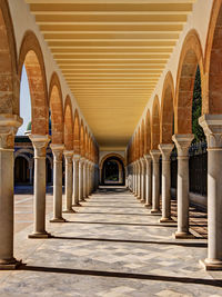 Empty corridor of building