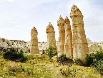 Low angle view of old ruins