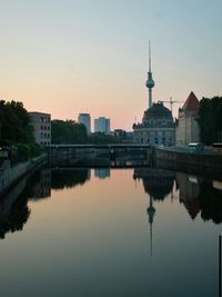 River with city in background