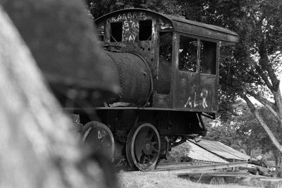 View of train at railroad station