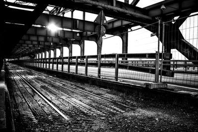 Train at railroad station