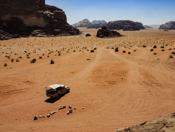 Scenic view of desert against sky