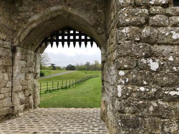 View of arched wall