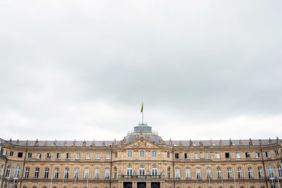 Low angle view of building against sky