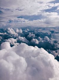 Aerial view of cloudscape