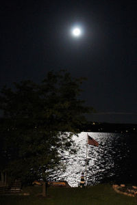 Scenic view of moon at night